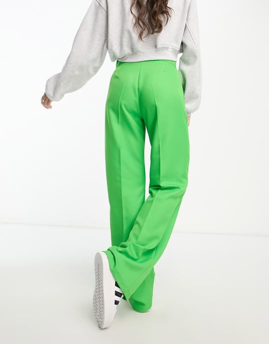 ASOS DESIGN Timeforms ultimate raka byxor i klargrön - Image 2