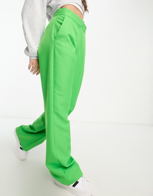 ASOS DESIGN Timeforms ultimate raka byxor i klargrön - Image 4