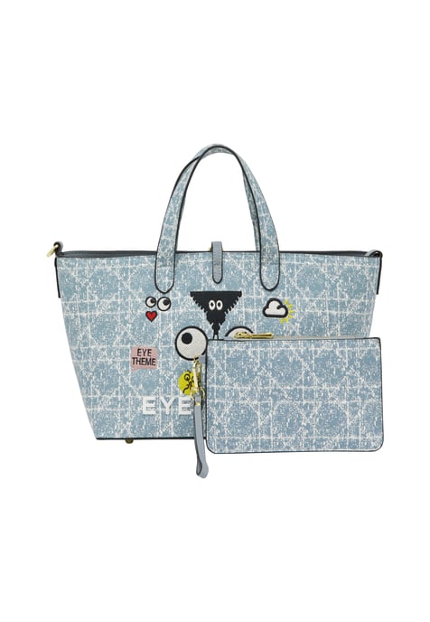 Mymo 2-in-1 draagtasset 2-in-1 draagtasset vrouwen blauw denim - Image 1