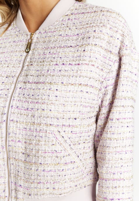 Faina Boucle blouson Dames Lavendel veelkleurig - Image 5