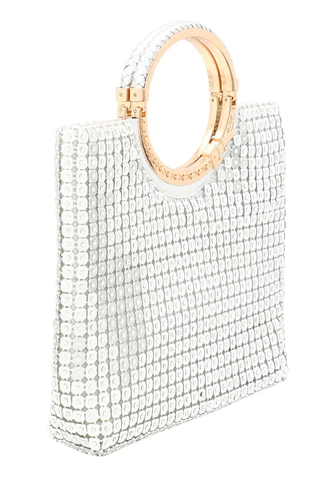 Faina Handtas Dames zilver - Image 3