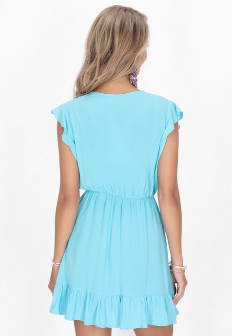 IZIA jurk vrouwen turquoise - Image 4