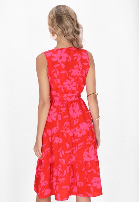 IZIA jurk vrouwen rood roze - Image 4