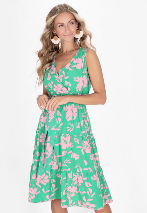 IZIA jurk vrouwen turkoois veelkleurig - Image 3