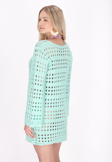 IZIA jurk vrouwen turquoise - Image 4