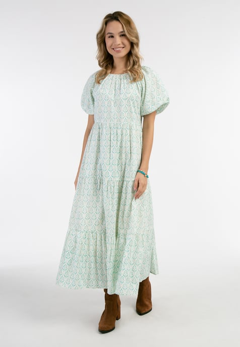 IZIA Maxi-jurk met korte mouwen Dames turkoois - Image 2