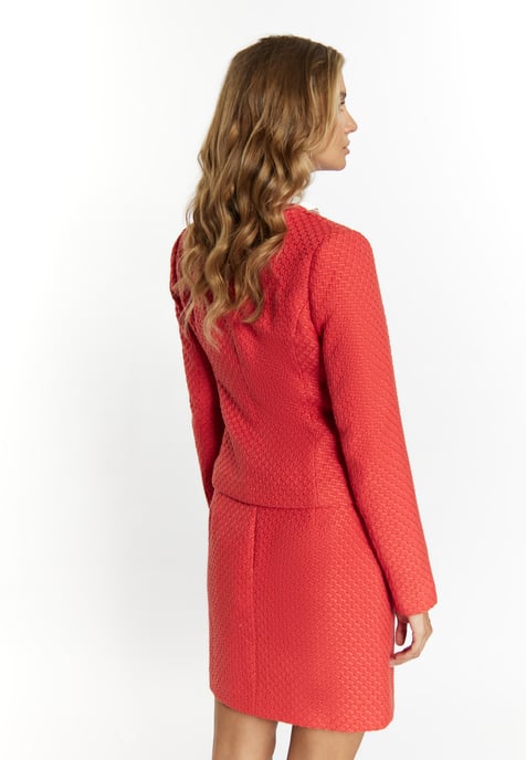 Faina Bouclé jasje Dames rood - Image 4