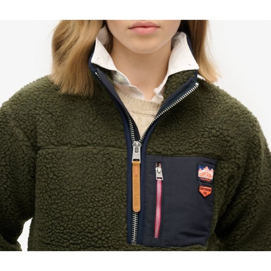 Sherpa Pullovers Halvdragkedja Ficka - Image 3
