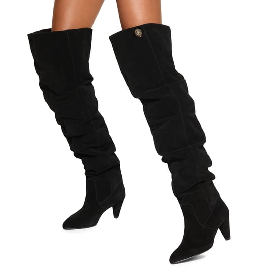 Kurt Geiger London Suede Shoreditch Otk Slouch Boots - Image 5