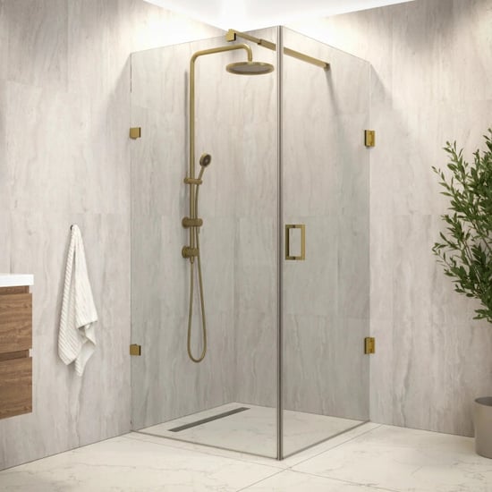 Mirlux Douchecabine mira 90 x 200 goud - Image 1