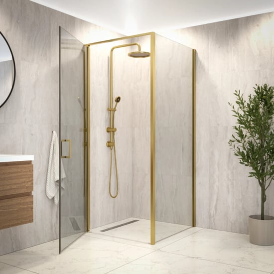Mirlux Douchecabine vela 90 x 200 goud - Image 5