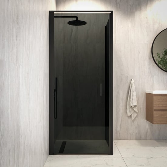 Mirlux Douchecabine vela 90 x 200 smoked glass zwart - Image 3