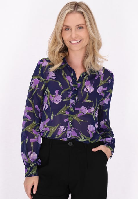 usha Blouse Dames Blauw Veelkleurig - Image 3