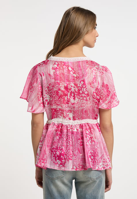 IZIA Blouse Dames roze wit - Image 4