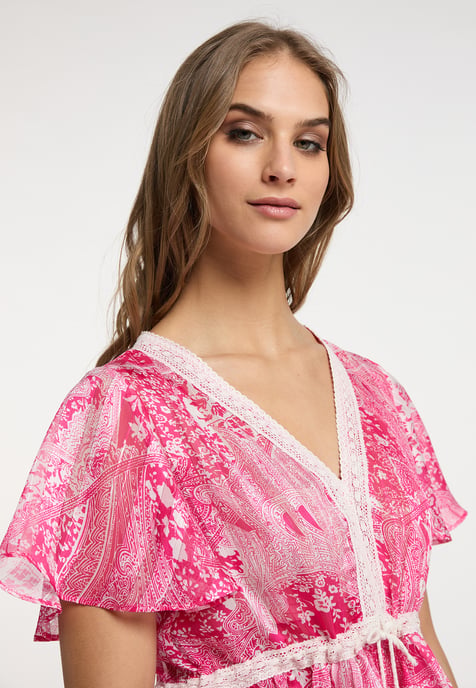 IZIA Blouse Dames roze wit - Image 5