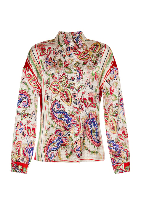 usha overhemdblouse Dames Oranje Veelkleurig - Image 1