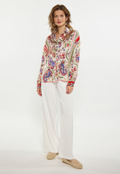 usha overhemdblouse Dames Oranje Veelkleurig - Image 2
