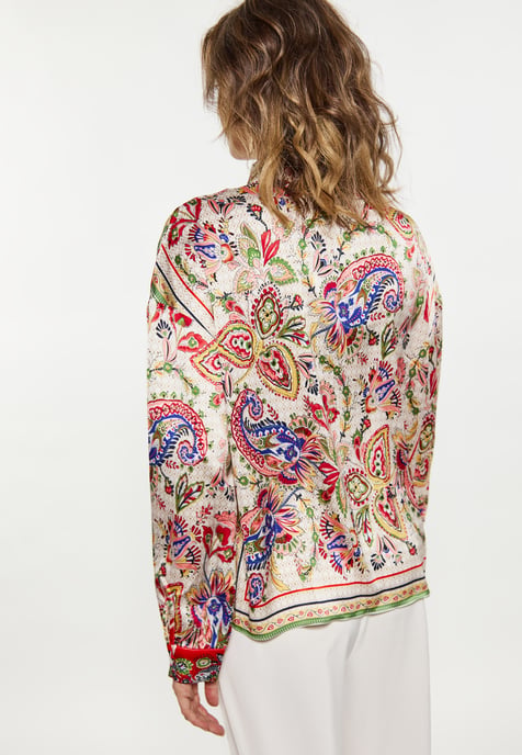 usha overhemdblouse Dames Oranje Veelkleurig - Image 4