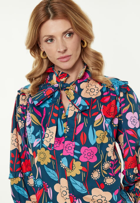 usha Blouse vrouwen Veelkleurig blauw - Image 5