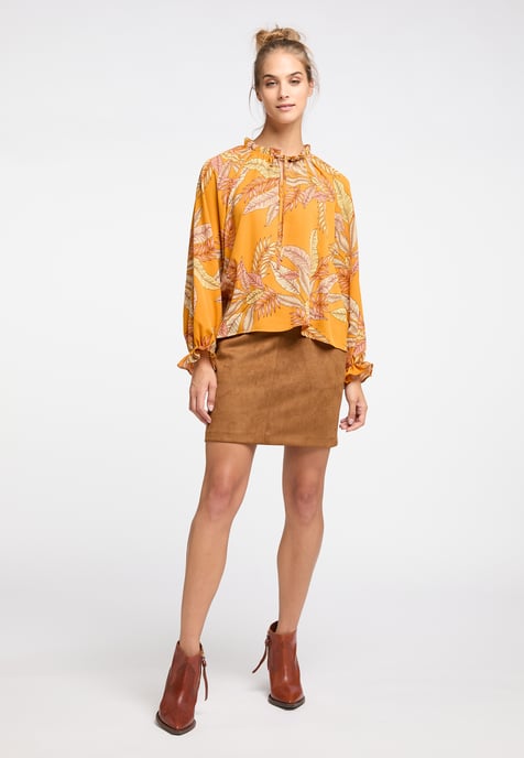 IZIA Blouse shirt Dames Oranje Veelkleurig - Image 2