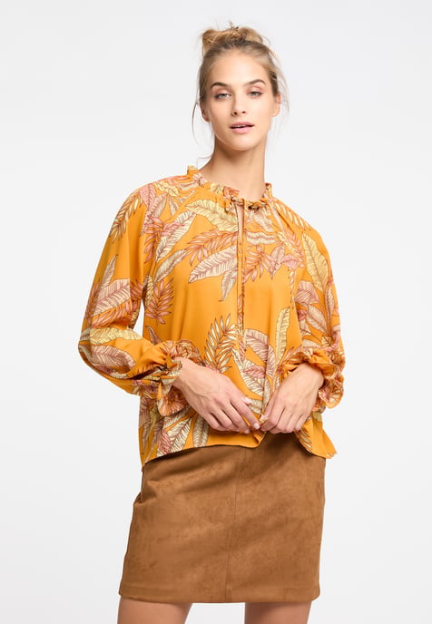 IZIA Blouse shirt Dames Oranje Veelkleurig - Image 3