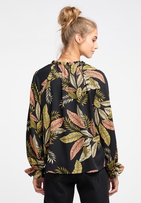 IZIA Blouse shirt Dames Zwart Veelkleurig - Image 4