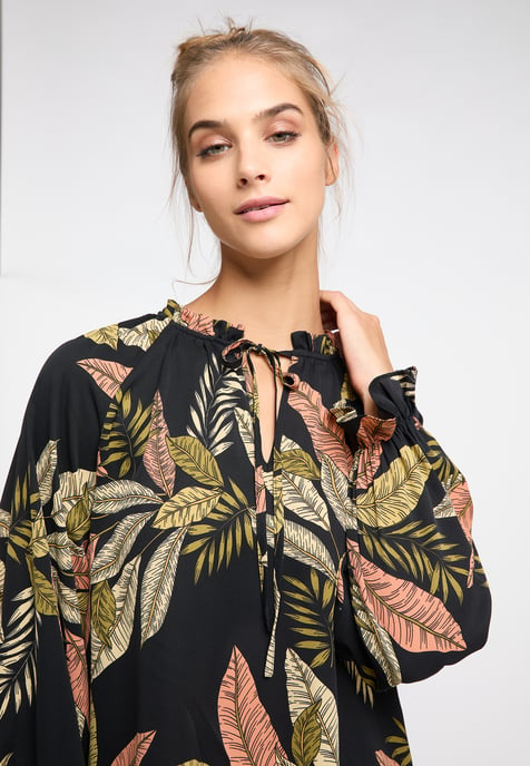 IZIA Blouse shirt Dames Zwart Veelkleurig - Image 5