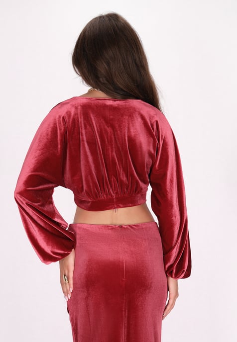 Faina Blouse Dames donkerroze - Image 4