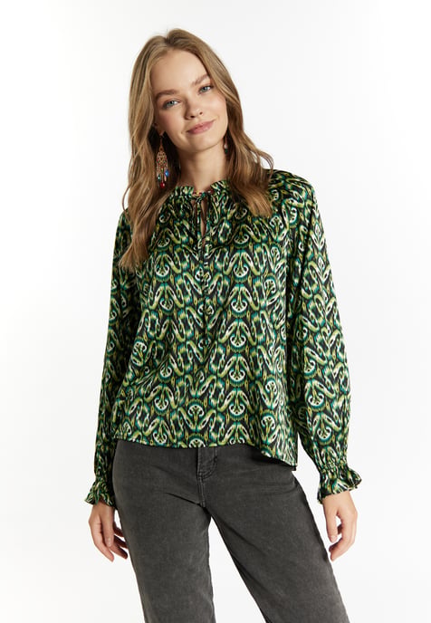 IZIA Blouse Dames Groen Veelkleurig - Image 3