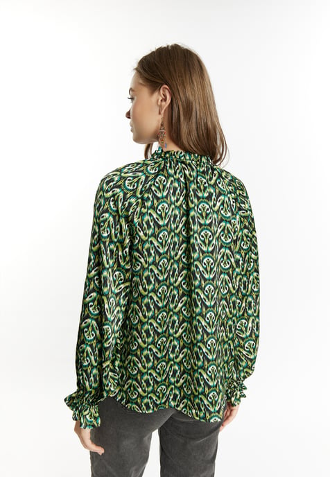 IZIA Blouse Dames Groen Veelkleurig - Image 4