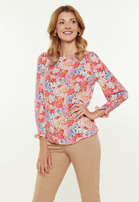usha Blouse vrouwen veelkleurig rood - Image 3