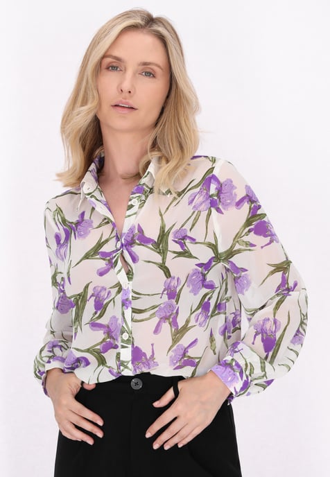 usha Blouse Dames Lichtpaars veelkleurig - Image 3