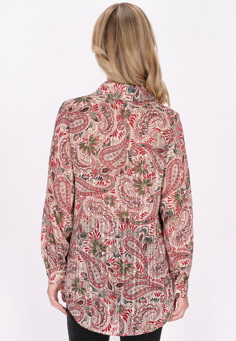 usha Blouse Dames Wol Wit Veelkleurig - Image 4