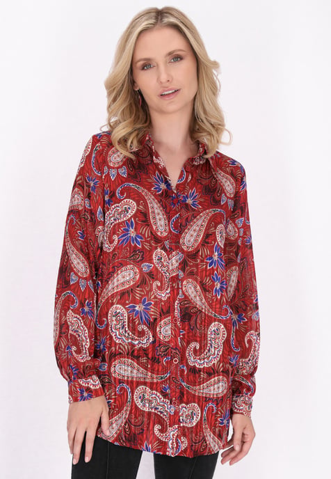 usha Blouse Dames Rood Veelkleurig - Image 3