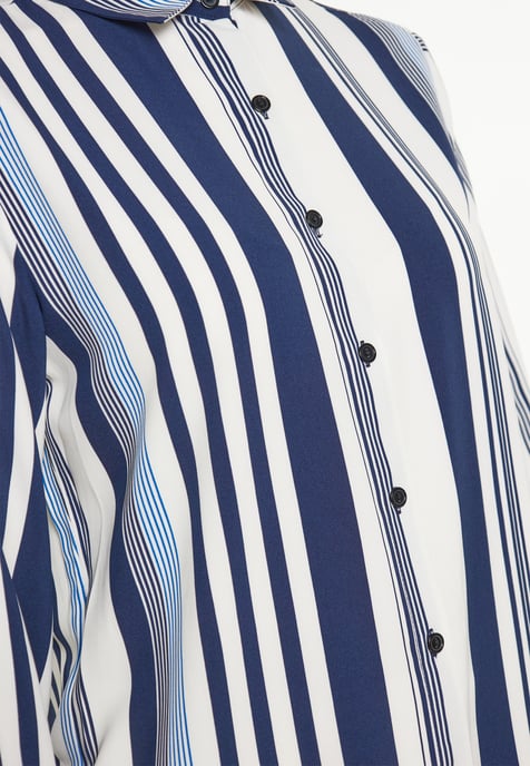 FELIPA Blouse vrouwen wit marineblauw - Image 3