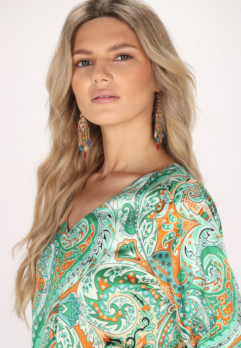 usha Blouse Dames Groen Veelkleurig - Image 5