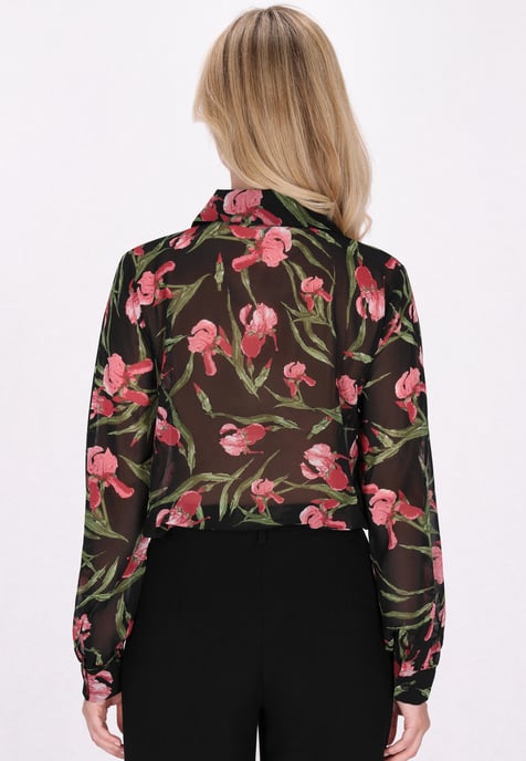 usha Blouse Dames Zwart Veelkleurig - Image 4