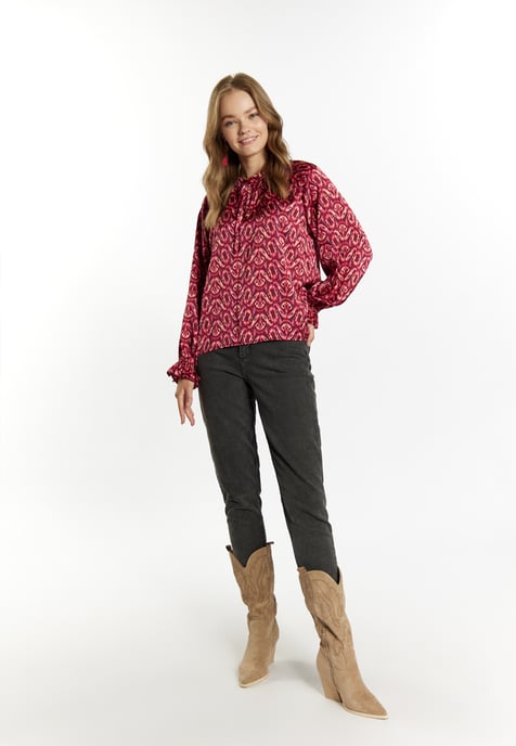 IZIA Blouse Dames Roze Veelkleurig - Image 2