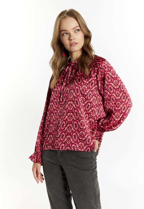 IZIA Blouse Dames Roze Veelkleurig - Image 3