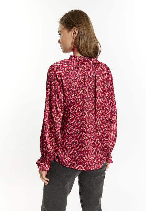 IZIA Blouse Dames Roze Veelkleurig - Image 4