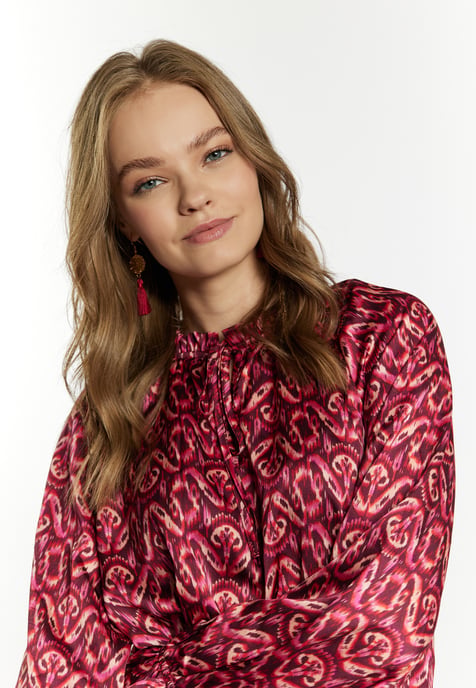 IZIA Blouse Dames Roze Veelkleurig - Image 5