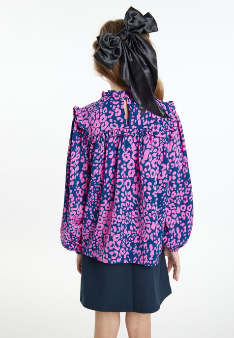 Faina Blouse meisjes (kinderen) Roze Marine - Image 4