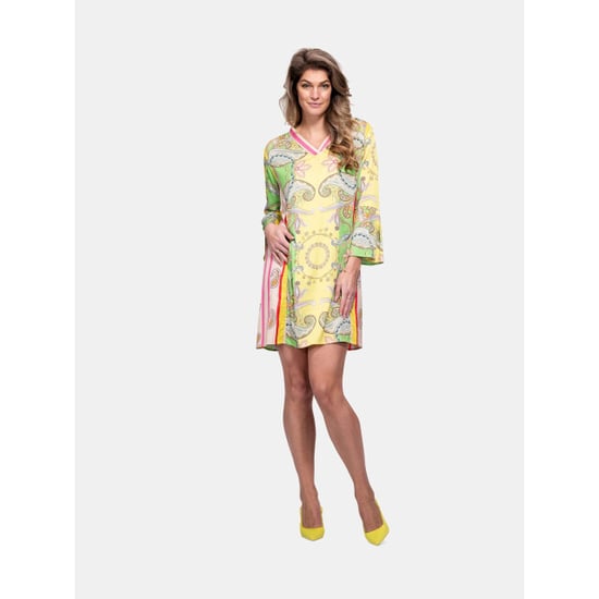 Mucho Gusto Jurk palau geel met groene paisley - Image 2