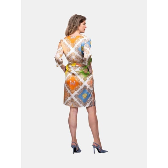 Mucho Gusto Zijden jurk pietrasanta paisley patchwork - Image 3