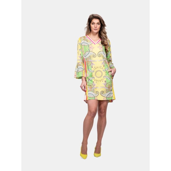 Mucho Gusto Jurk palau geel met groene paisley - Image 5