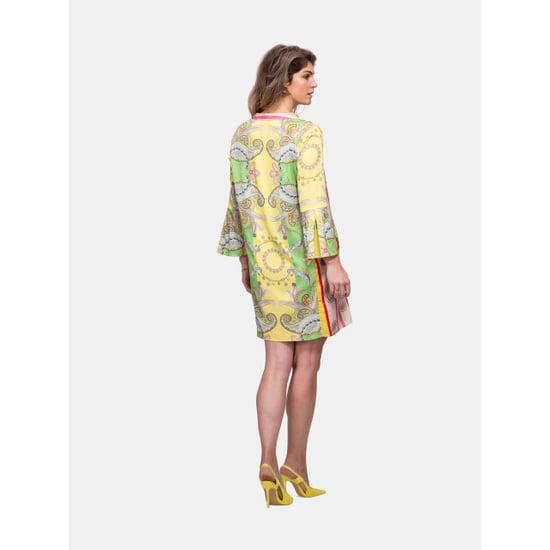 Mucho Gusto Jurk palau geel met groene paisley - Image 6