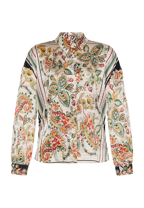 usha overhemdblouse Dames Zwart Veelkleurig - Image 1