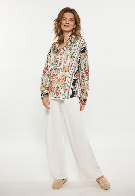 usha overhemdblouse Dames Zwart Veelkleurig - Image 2
