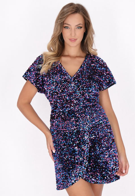 Faina Blouse Dames blauw roze - Image 3