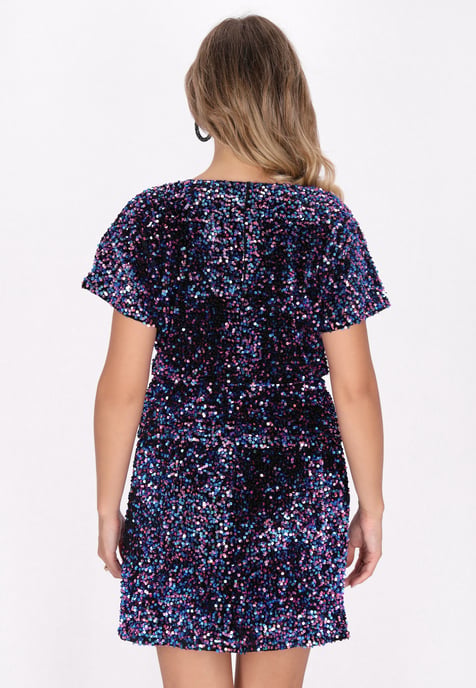 Faina Blouse Dames blauw roze - Image 4